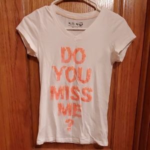 EUC Girls Miss Me shirt, size medium
